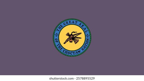 Choctaw  Flag Vector Illustration Premium Quality