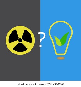 Choice between atomic power and eco-friendly source of energy