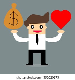 Choice between money and love