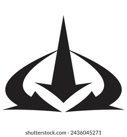 Choice between three roads icons. Three-way directional arrow collection. Way, road, direction, branching, arrows - stock vector. 11.11