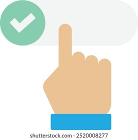 Wahl Business Entscheidung Symbol Vektor Flache Illustration