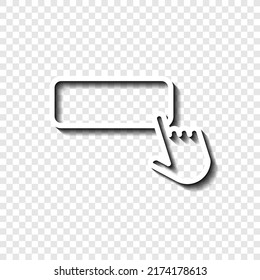 Choice Button Finger Icon Vector Flat Stock Vector (Royalty Free ...
