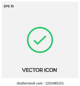 	
Choice button icon vector illustration.Checklist, checkpoint symbol.Flat checkmark sign.Correct,agree,check list icon vector.Premium quality.