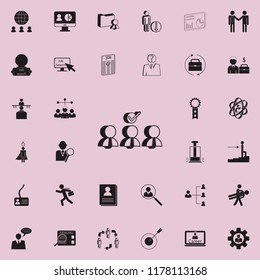 choice of candidate for work icon. HR & Heat hunting icons universal set for web and mobile