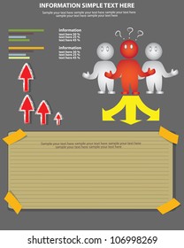 Choice. Concept and blank paper,Vector