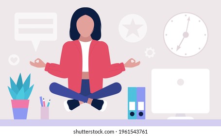 Choice concept. Young man holding heathy and junk in his arms. Colorful flat vector illustration.