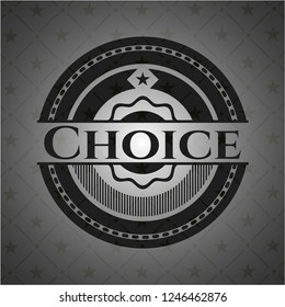 Choice dark icon or emblem