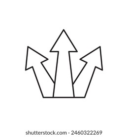 choice direction icon, template for graphic and web design. vector illustration