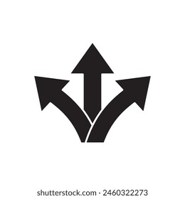 choice direction icon, template for graphic and web design. vector illustration