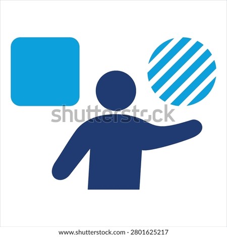 Choice Flat Blue Icon Style
