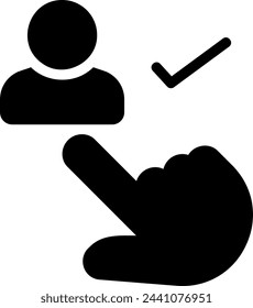choice glyph icon illustration vector