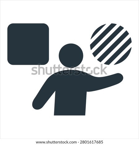 Choice Glyph Icon Vector Illustration
