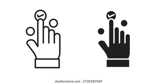 Choice icon in line design. Simple icon vector