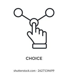 Choice Icon Outline Style. Vector Illustration For Graphic Design