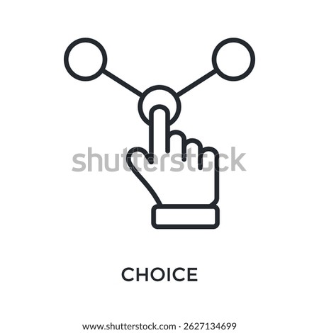 Choice Icon Outline Style. Vector Illustration For Graphic Design