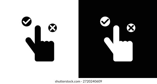 Opción icono silueta Ilustración vectorial aislado estilo plano