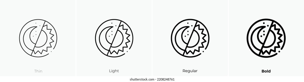 choice icon. Thin, Light Regular And Bold style design isolated on white background