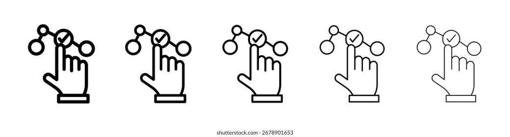 Icono de elección Ilustración de Arte vectorial