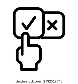 Choice icon, vector, illustration from Government Set