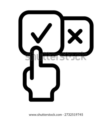 Choice icon, vector, illustration from Government Set