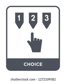 choice icon vector on white background, choice trendy filled icons from Ethics collection, choice simple element illustration