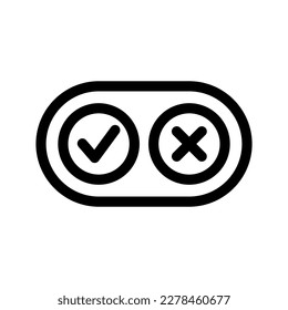 Ilustración de diseño del símbolo del vector de opciones