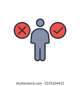 Auswahlsymbol. vector.Editable stroke.linear style Zeichen zur Verwendung Web-Design, logo.Symbol-Illustration.