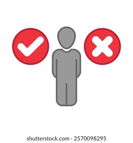 choice icon. vector.Editable stroke.linear style sign for use web design,logo.Symbol illustration.