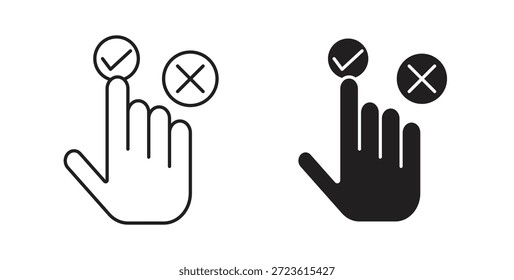 Iconos de la opción fijados aislados en la Ilustración vectorial plana del fondo blanco.