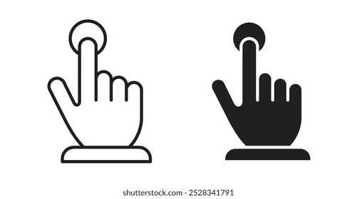 Choice icons. Vector set in filled and line style.
