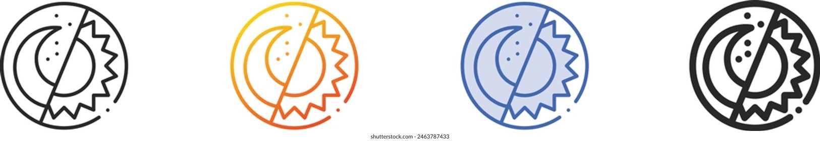choice icon.Thin Linear, Gradient, Blue Stroke and bold Style Design Isolated On White Background