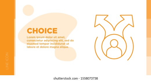 Choice Line Icon - Signs and Symbols