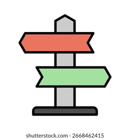 Ilustración vectorial de iconos de color lineal de elección