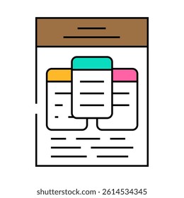 choice list line icon vector. choice list sign. isolated symbol illustration