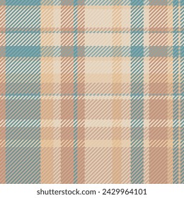 Choice pattern plaid textile, thanksgiving texture background fabric. Best tartan check seamless vector in light and orange color.