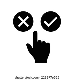 Choice process icon design. isolated on white background. vector illustration