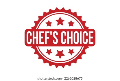 Chef’s Choice Rubber Stamp Seal Vector