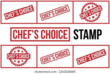 Chef’s Choice Rubber Stamp Set Vector