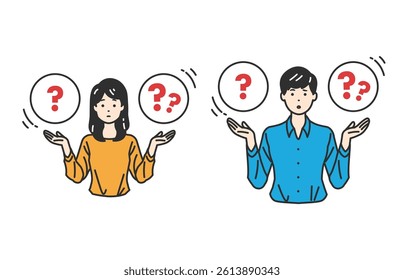 Choice Scale – Comparison and Uncertainty Icons. A person weighing options like AB or “?”. Great for visualizing decisions, doubt, or comparisons in business, education, and web content.