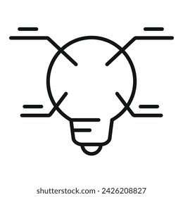 Icono de ciencia de elección vector de esquema. Estudio de caso. Curiosidad e ingenio