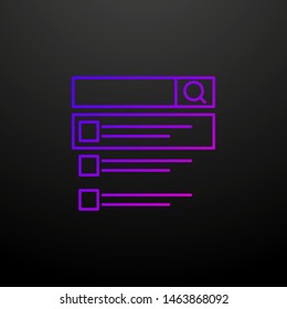 Choice search engine nolan icon. Elements of seo and online marketing set. Simple icon for websites, web design, mobile app, info graphics