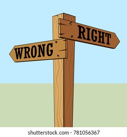 Choice signpost illustration