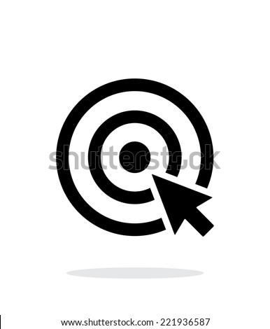 Choice, target icon on white background. Vector illustration.