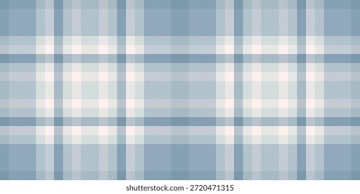 Vector de textura de tartán de elección, tela de la bata a cuadros sin costuras. Patrón de individualidad textil de fondo a cuadros en pastel y paleta de colores azul spa.