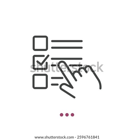 Choice thin line icon. Vector illustration