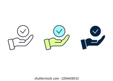 choice value line icon. Simple element illustration. choice value concept outline symbol design.