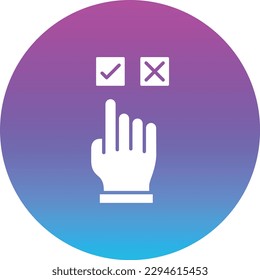Choice vector icon. Can be used for printing, mobile and web applications.