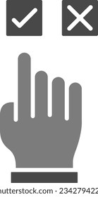 Icono de vector de elección. Se puede usar para imprimir, móviles y aplicaciones web.