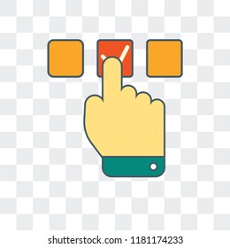 Choice vector icon isolated on transparent background, Choice logo concept