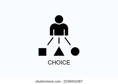 Choice Vector, Icon Or Logo Sign Symbol Illustration